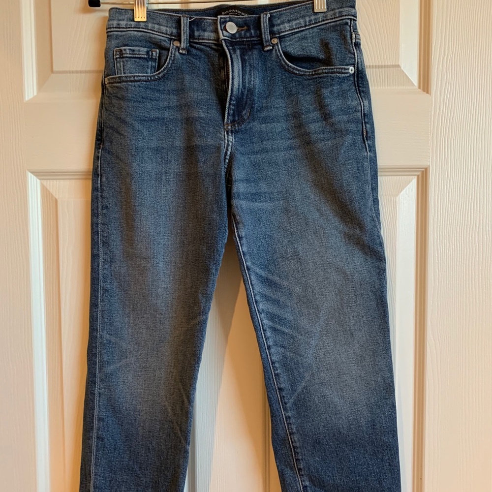 Banana republic jeans.  Medium wash